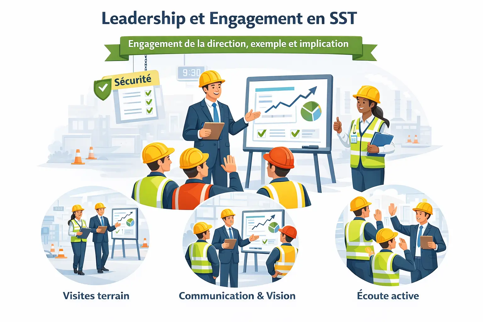 Leadership et engagement de la direction en santé et sécurité au travail selon ISO 45001